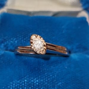 Vintage 60's Birks Dimond engagement ring.
